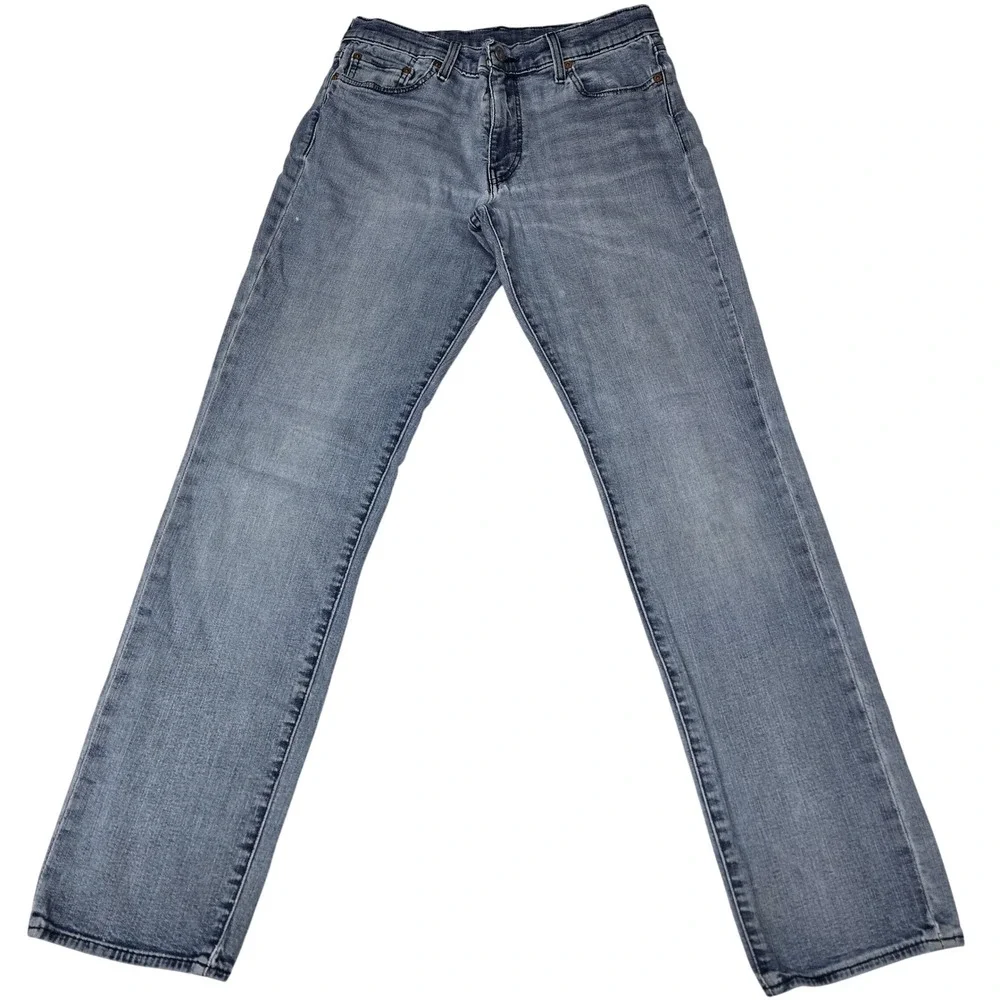 Levis 511 Slim Fit Jeans Mens 33x34 Light Wash Blue Denim Beach Boho Hipster Y2K